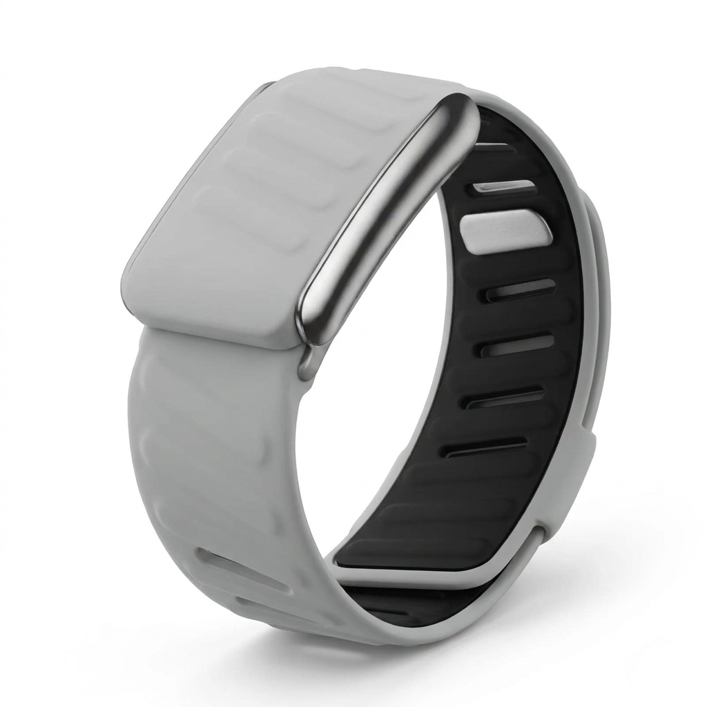 Silicone Grey / Black band for WHOOP 5.0