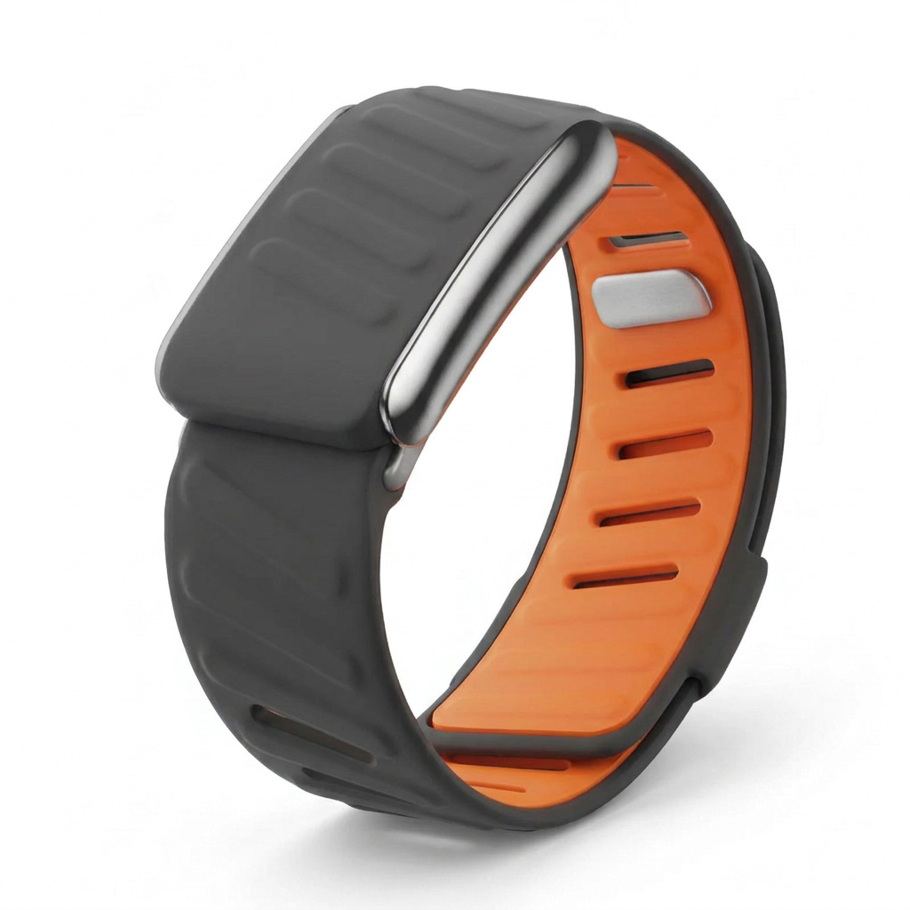 Silicone Grey / Orange band for WHOOP 5.0