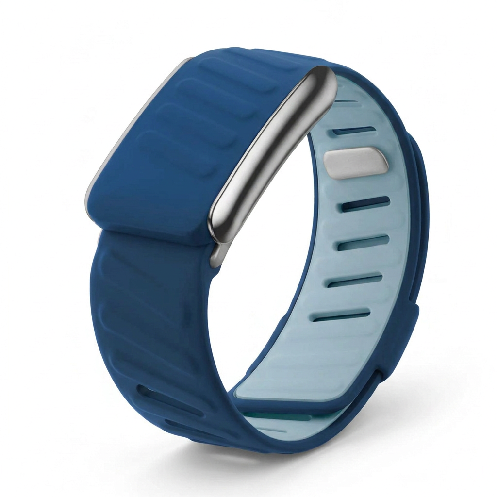 Silicone Navy Blue / Sky Blue band for WHOOP 5.0
