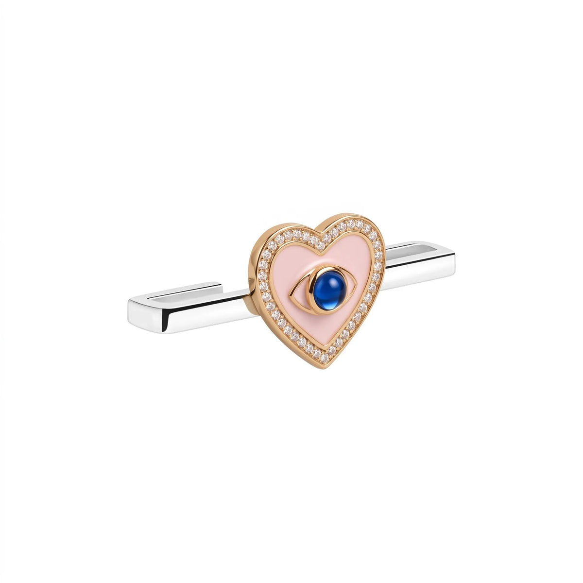 Blush Heart Band Charm