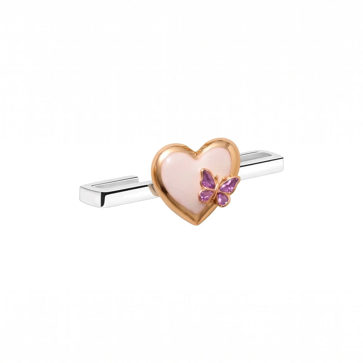 Violet Heart Band Charm