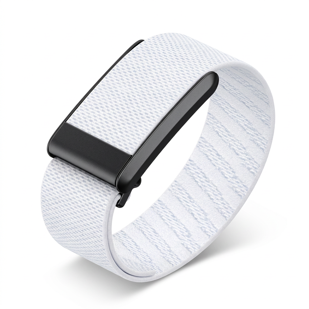 1pc Stretchy Nylon Band Compatible with WHOOP 5.0 Breathable Protector Sports Wristband for Whoop 4.0 Band for Men Women Black U Shapped Cand Adjustable Onnector)