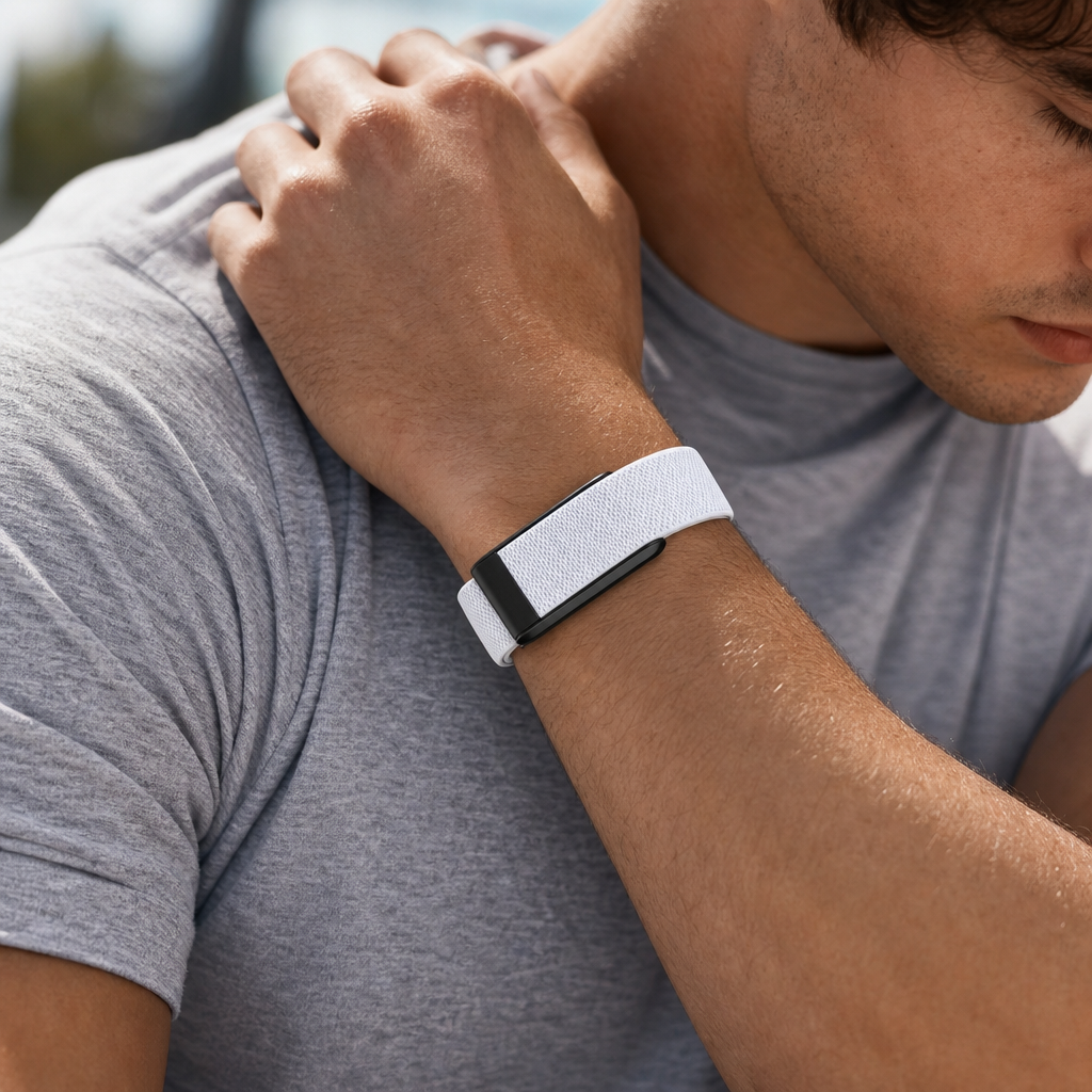 1pc Stretchy Nylon Band Compatible with WHOOP 5.0 Breathable Protector Sports Wristband for Whoop 4.0 Band for Men Women Black U Shapped Cand Adjustable Onnector)