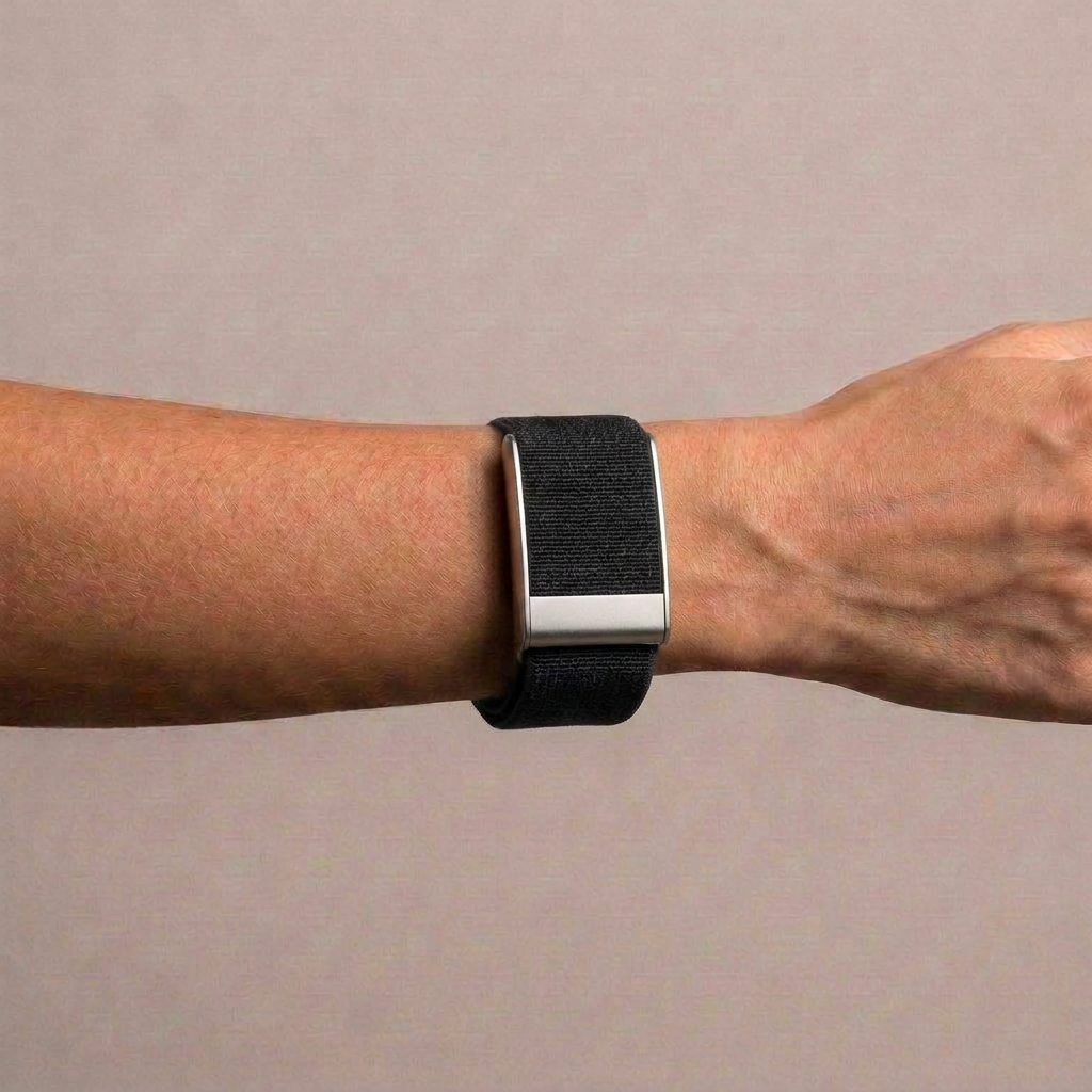 Woven Black Band — WHOOP 5.0, Titanium Clasp