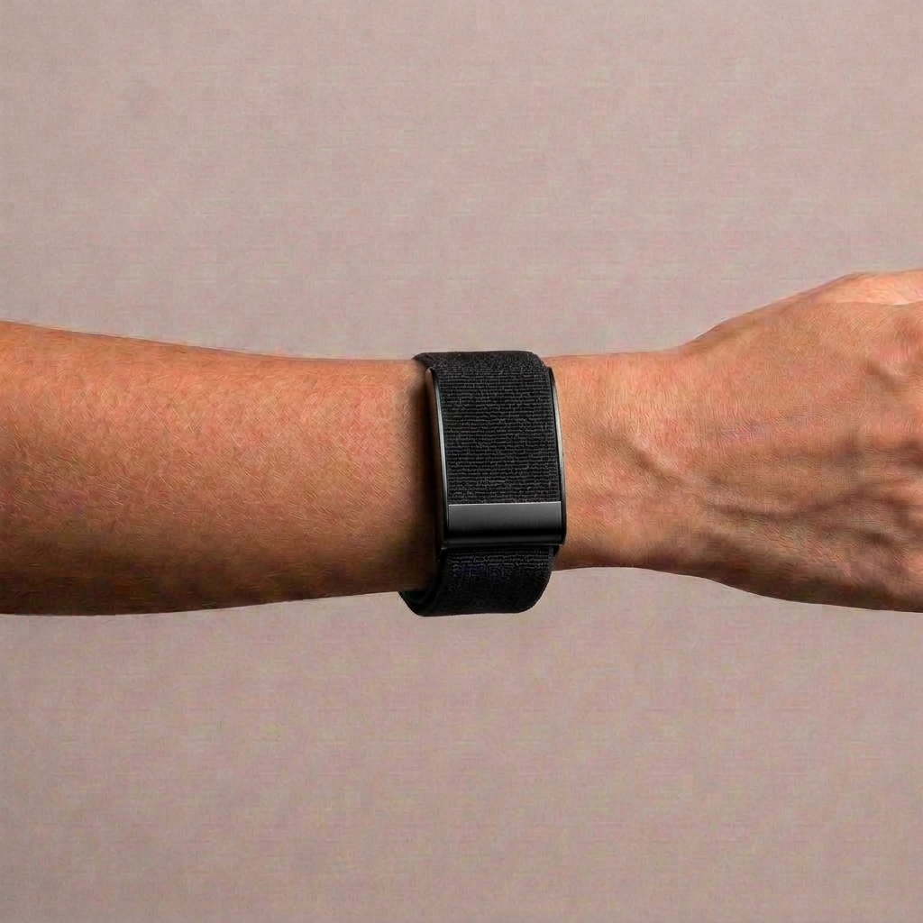 Woven Black Band — WHOOP 5.0, Black Clasp