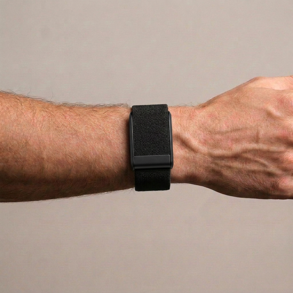 Woven Black Band — WHOOP 5.0, Black Clasp